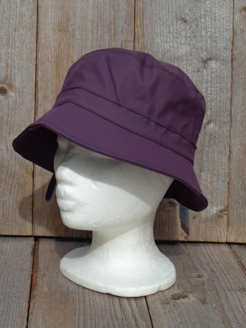 Fiebig paarse regenhoed maten 56 en 58, 56 of 57 cm (M, 7 of 7⅛ inch), Haven 49, Hoed, Geasluis@planet.nl