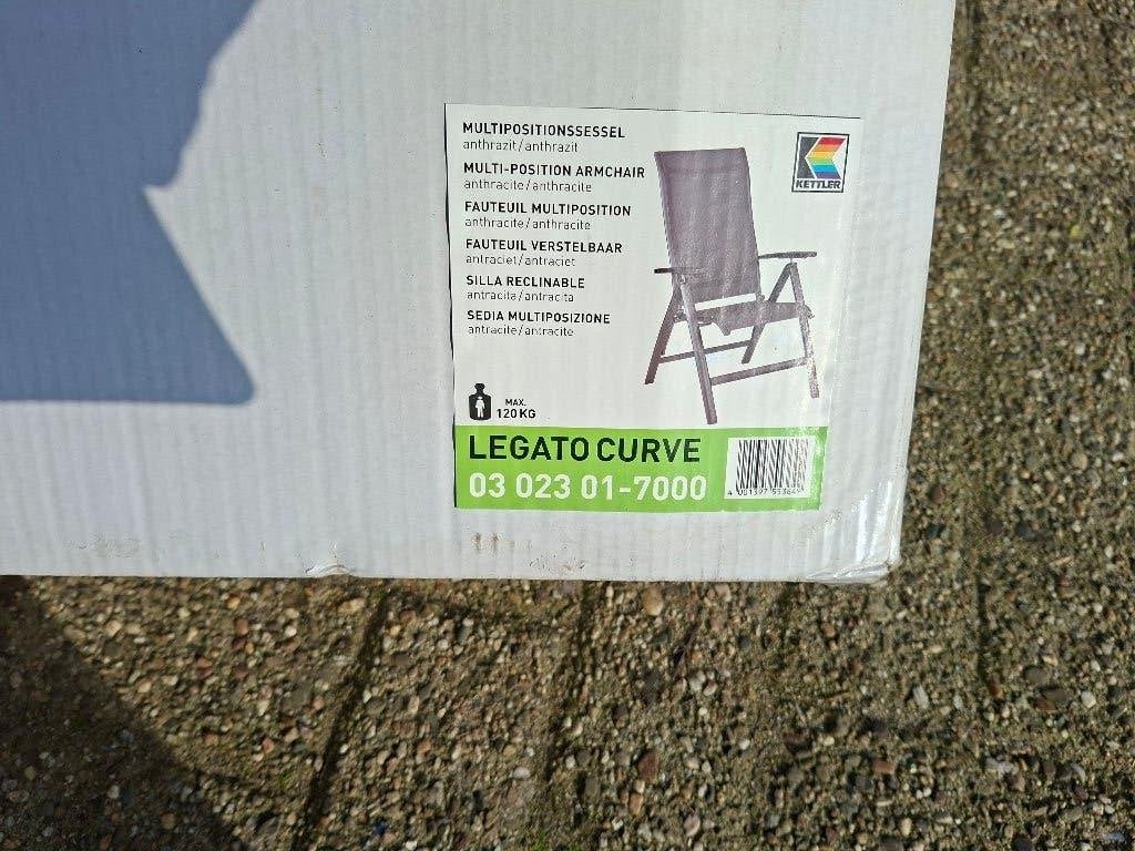 2x nieuwe kettler stoel 1 vast en 1 inklapbaar nieuw, Ophalen, Nieuw, Kunststof, Stapelbaar