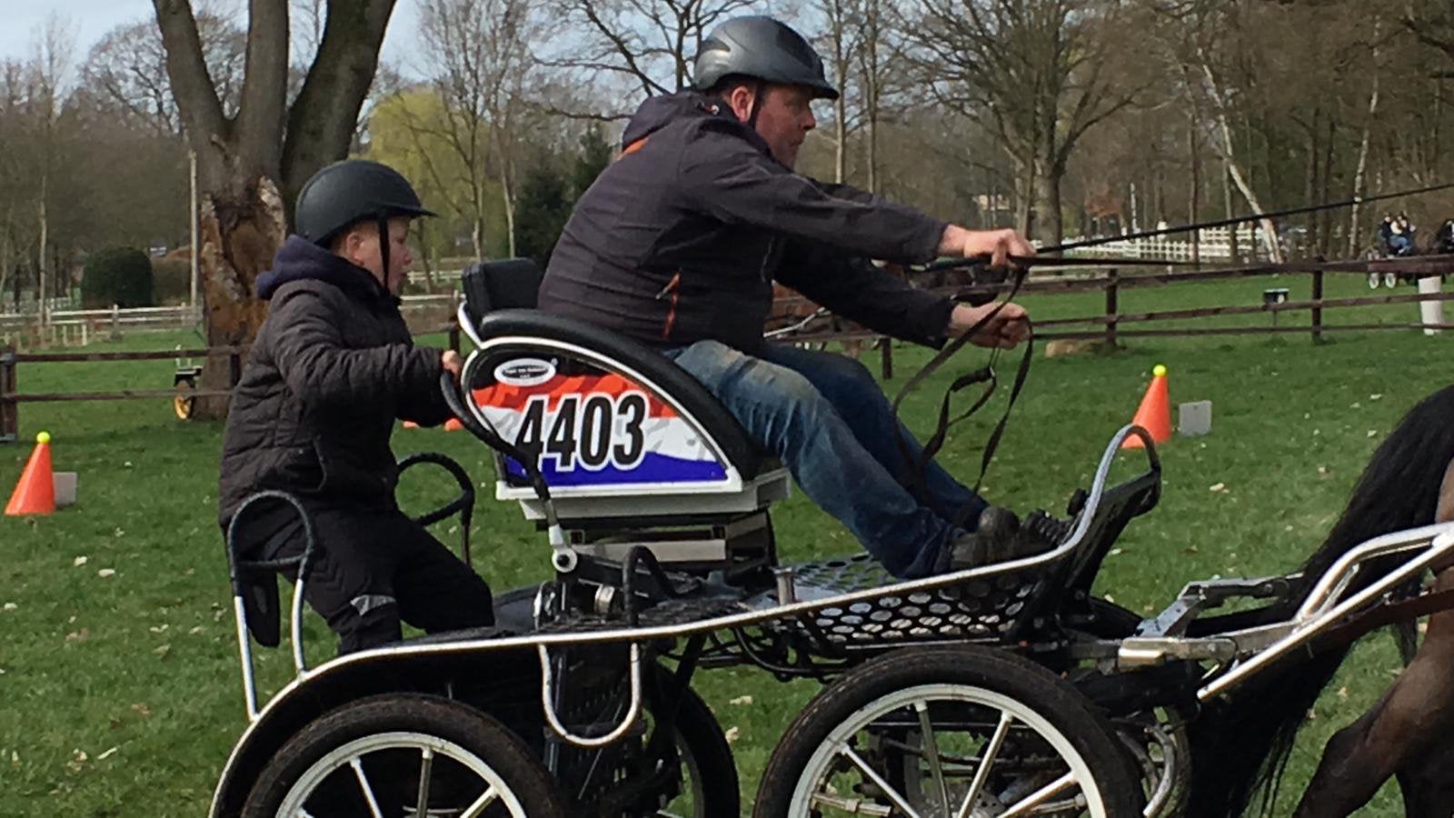 Zeer mooie menwagen, Gebruikt, Marathonwagen, Paard of Pony