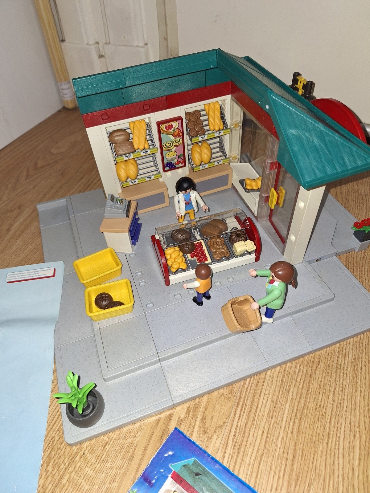 In nieuwstaat leuke complete Playmobil 4410 bakkerij + boekj, Gebouw, Complete set, Ophalen of Verzenden, Zo goed als nieuw
