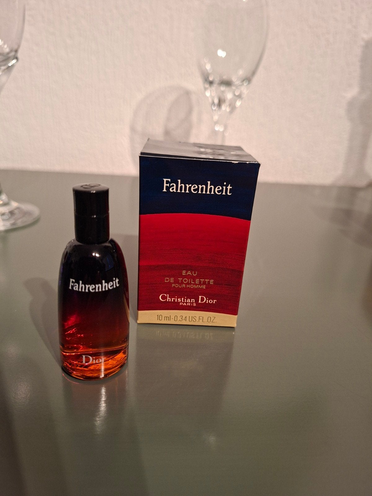 Dior Fahrenheit - Edt - 10ml, Ophalen of Verzenden, Zo goed als nieuw, Miniatuur
