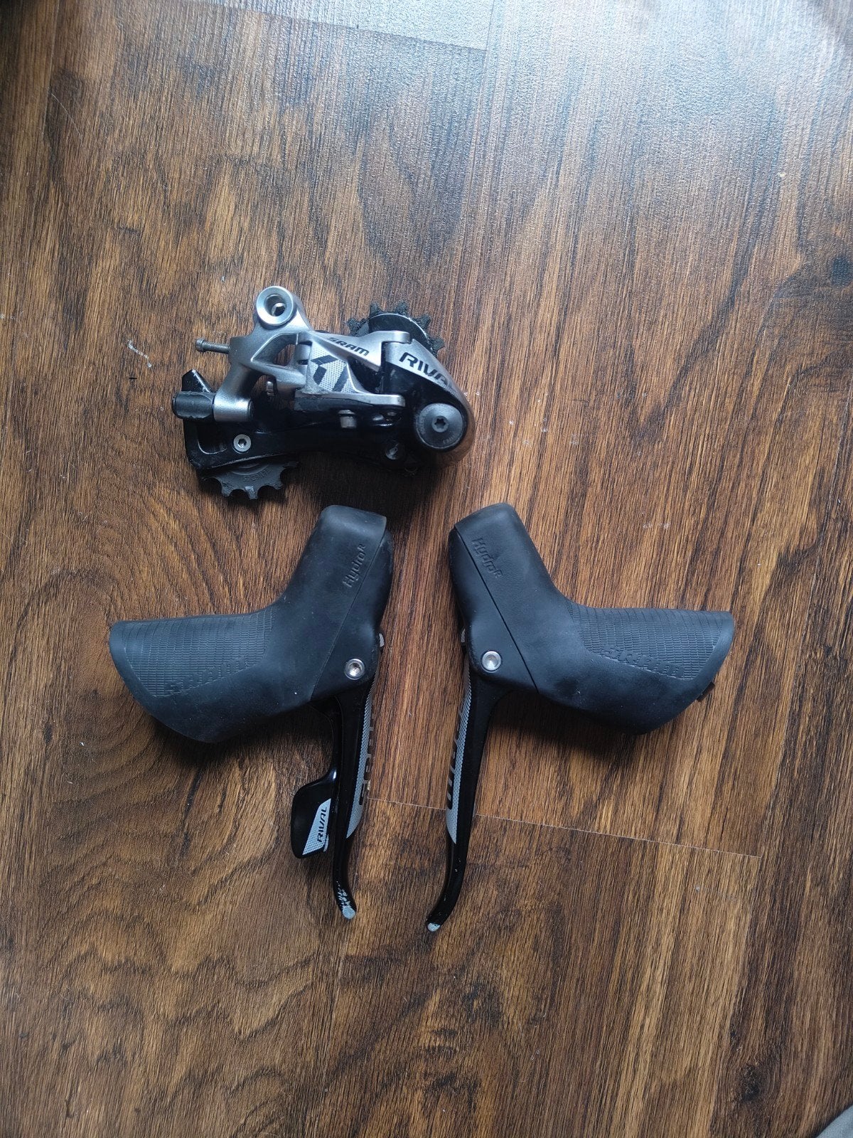 SRAM rival 1 hrd shifters en derailleur 1x11, Ophalen of Verzenden, Zo goed als nieuw, Gravelbike, SRAM