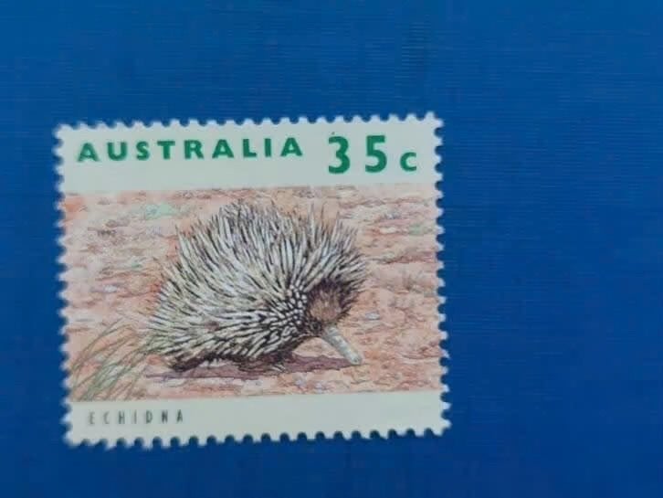 Postzegel Australie 1992 Bedreigde dieren Stekelvarken, Ophalen of Verzenden, Gestempeld