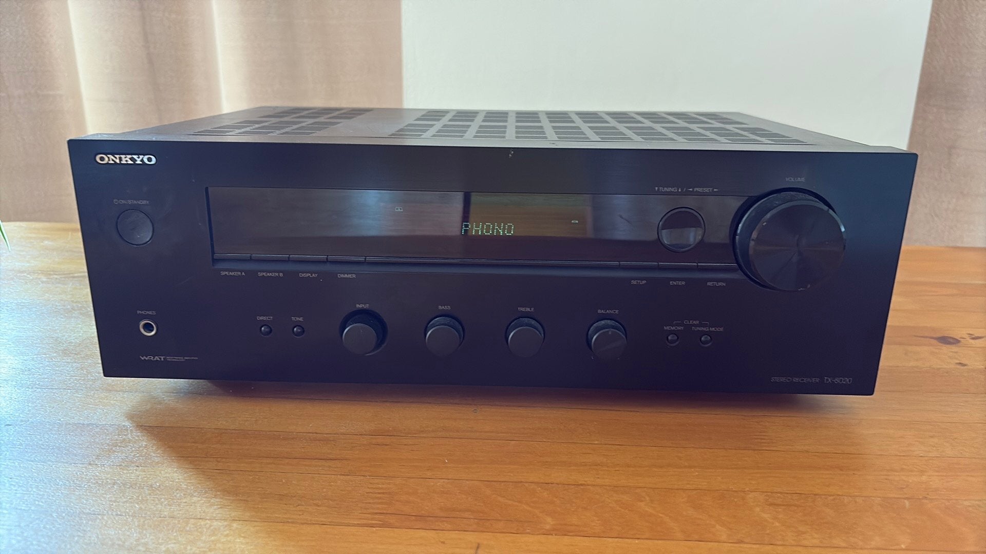 Onkyo stereo receiver tx-8020 met phono ingang, Ophalen, Zo goed als nieuw, Onkyo