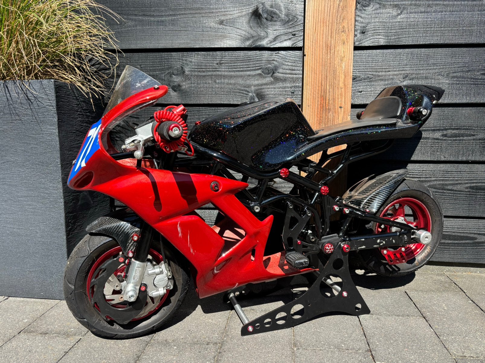 DM Minibike Minimoto, Fietsen en Brommers, Minibikes, Midibikes en Pitbikes, Ophalen, Gebruikt, Schijfrem, Overige typen