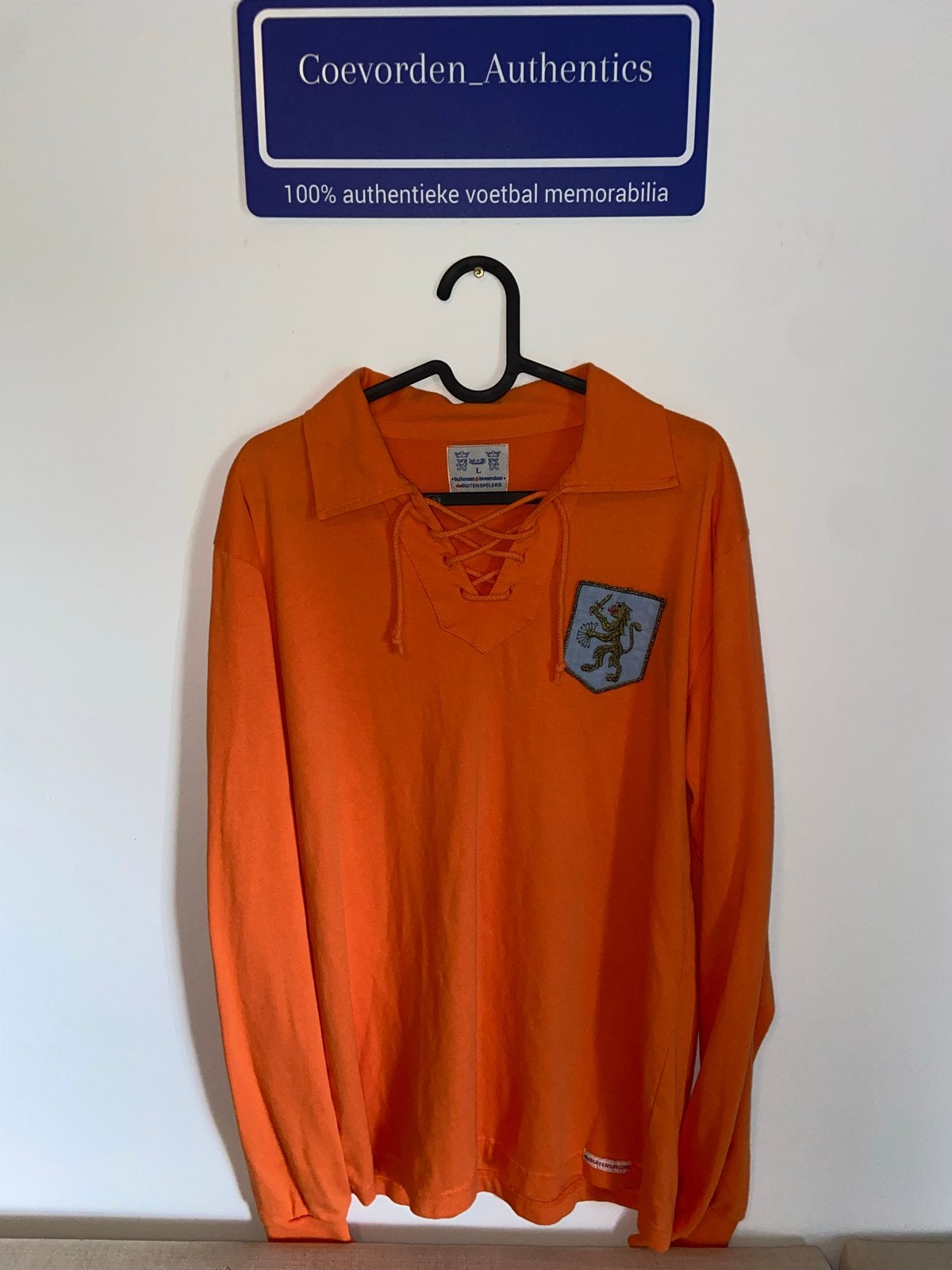 Vintage Nederland shirt De Buitenspelers maat L, Kleding | Heren, Maat 52/54 (L), Oranje, Ophalen of Verzenden, Voetbal