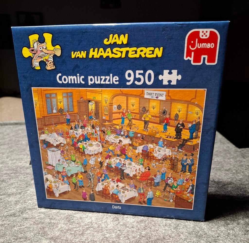 Jan van Haasteren Darts 950 stuks, Ophalen of Verzenden, 500 t/m 1500 stukjes