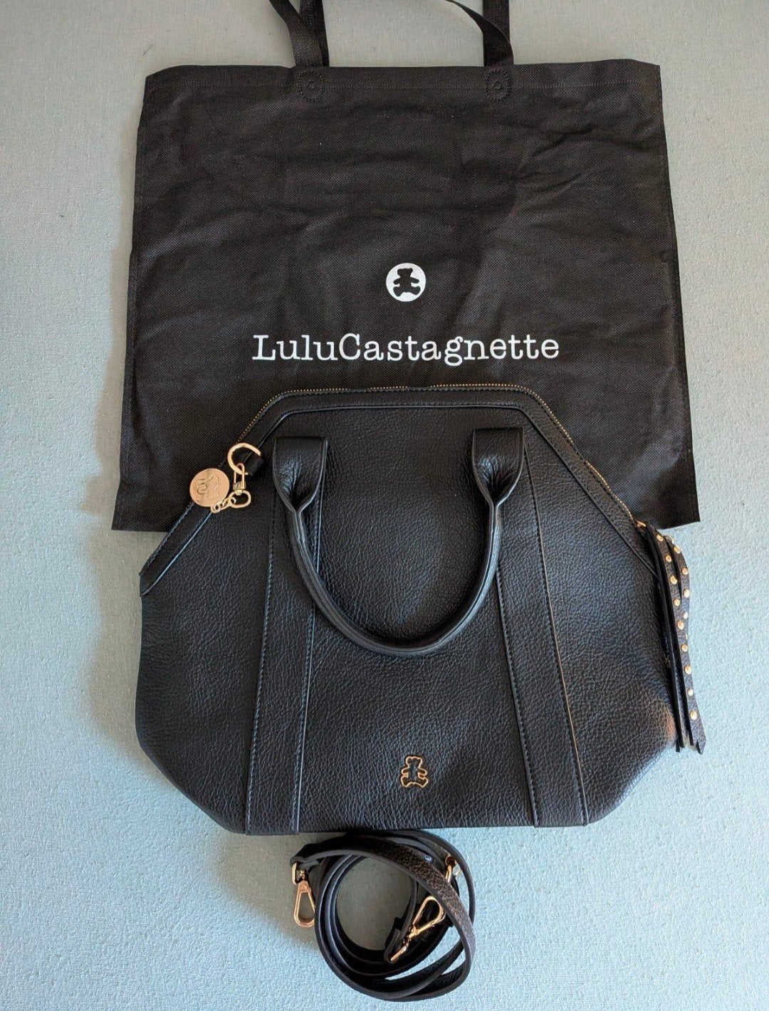 Lulu Castagnette Handtas Zwart - Zo goed als nieuw, Ophalen of Verzenden, Zo goed als nieuw, Zwart, Handtas