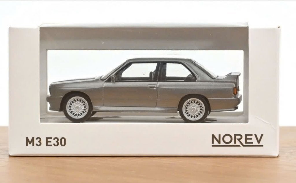 BMW M3 E30 1986 Zilver 1/43 Jet-car NOREV Ref. 350008, Verzenden, Nieuw, Auto, Norev