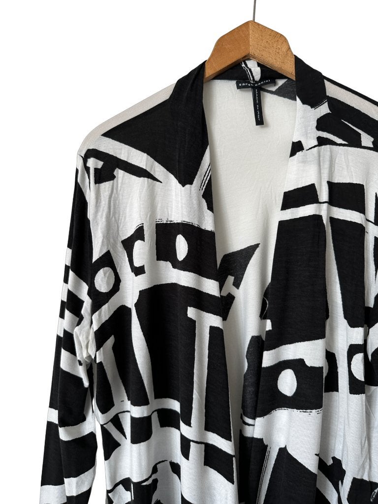 Sarah Pacini shirt lange mouw L, Maat 38/40 (M), Zwart, Ophalen of Verzenden, Zo goed als nieuw