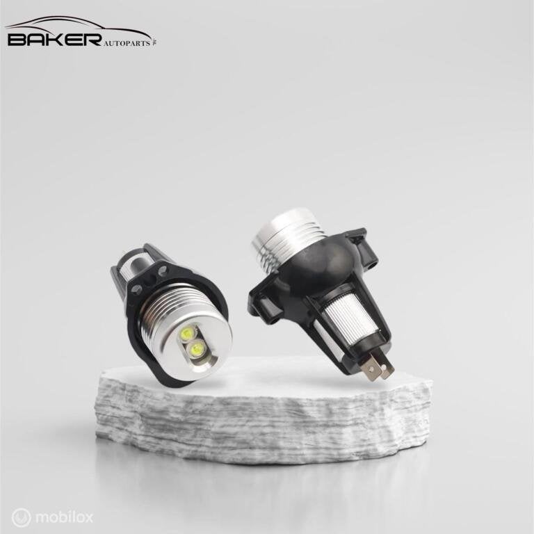 BMW 3-serie E90 ('05-'08) 2X Led angel eyes wit 20W lamp, Gebruikt, Ophalen of Verzenden, BMW, BMW