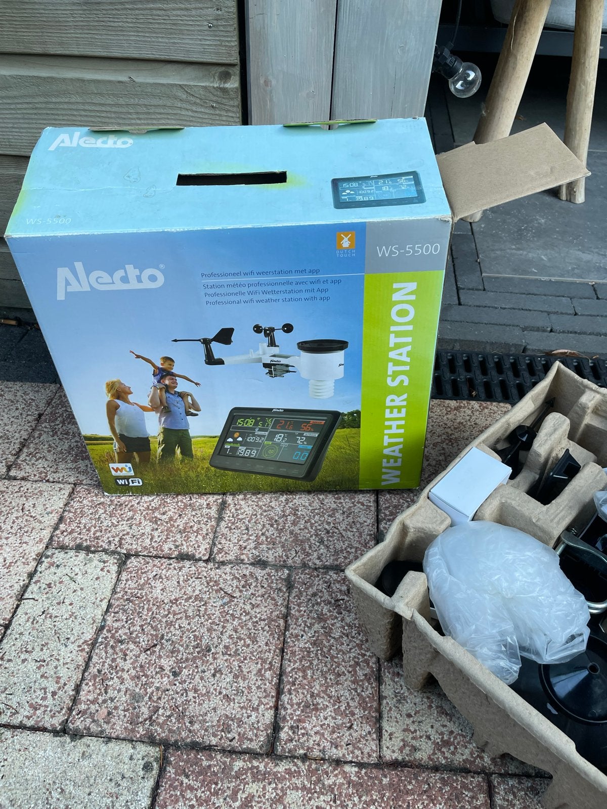Alecto WS-5500 Professioneel WiFi Weerstation met App, Ophalen of Verzenden, Nieuw, Weerstation