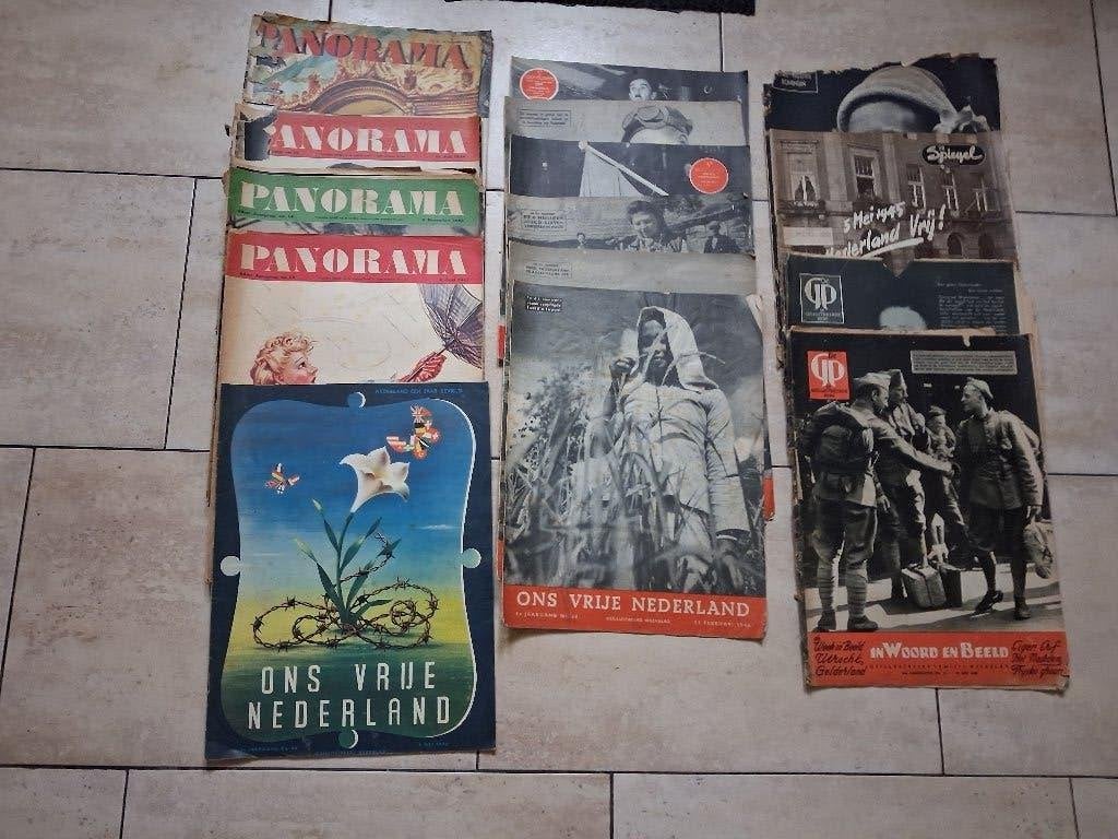 verzamelen oude tijdschriften vanaf 1940 16 stuks, Ophalen of Verzenden, 1940 tot 1960, Nederland, Tijdschrift