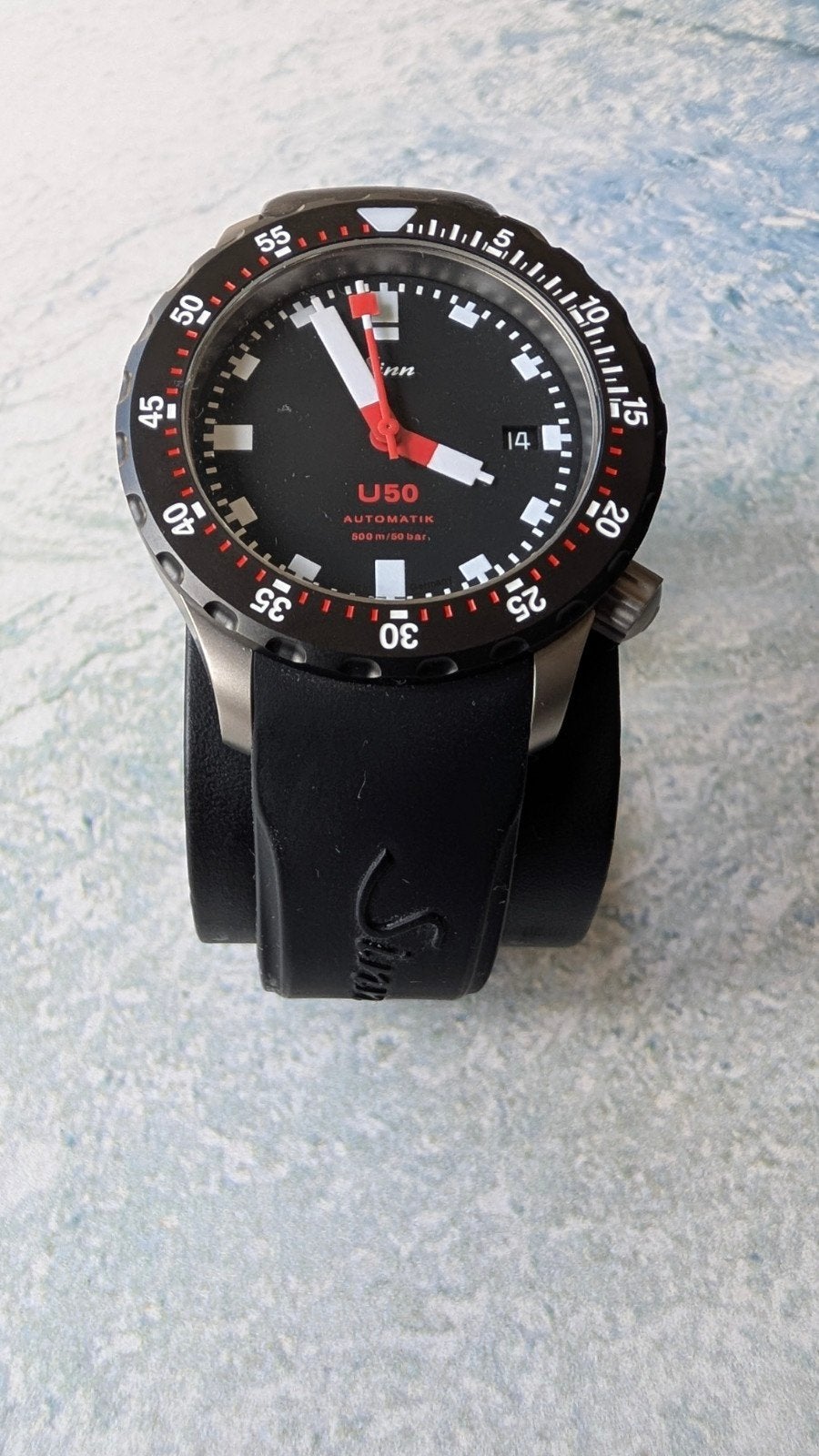 Sinn U50 SDR Duikhorloge - Zo goed als nieuw, Staal, Polshorloge, Overige materialen, Zo goed als nieuw