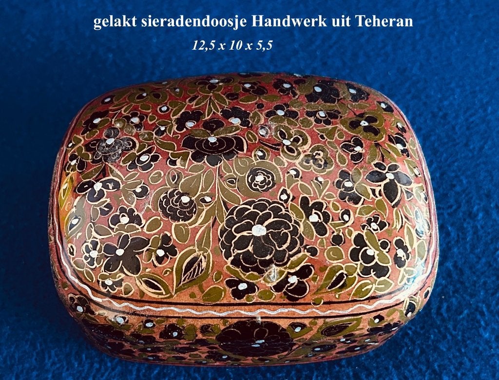 Gelakt doosje Persian Crafts handwerk Iran Perzië, Ophalen