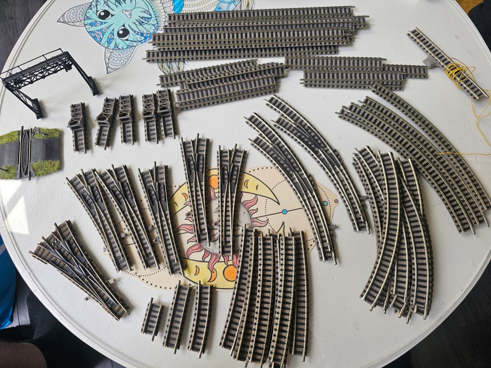 Grote Partij FLEISCHMANN N PICCOLO rails + regelaar, Gebruikt, Gelijkstroom, Fleischmann, Rails