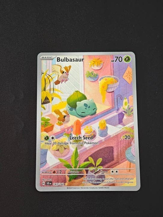 Bulbasaur 143 stellar crown, Ophalen of Verzenden, Zo goed als nieuw, Losse kaart