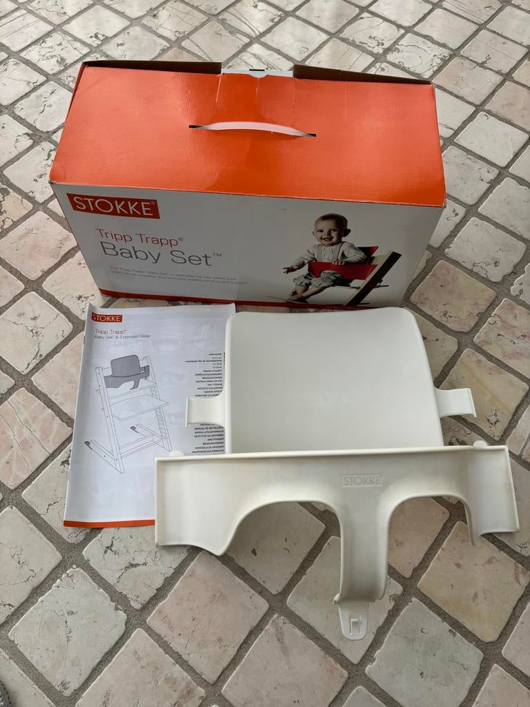 Stokke Tripp Trapp Baby Set - witte beugel in doos!, Kinderen en Baby's, Kinderstoelen, Ophalen of Verzenden, Zo goed als nieuw