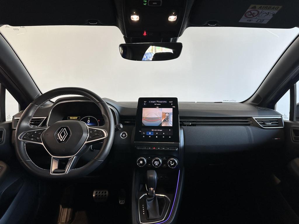 Renault Clio 1.6 E-Tech Full Hybrid 145 esprit Alpine | 360, Auto's, Renault, Gebruikt, Met garantie (alle), Blauw, Leder en Stof