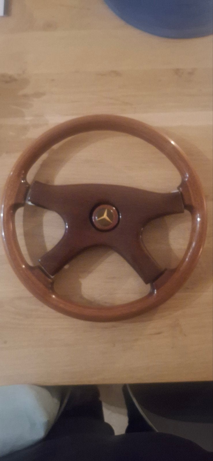 Houten Stuurwiel Mercedes-Benz 38cm 6x70 Boutenpatroon, Auto diversen, Ophalen of Verzenden