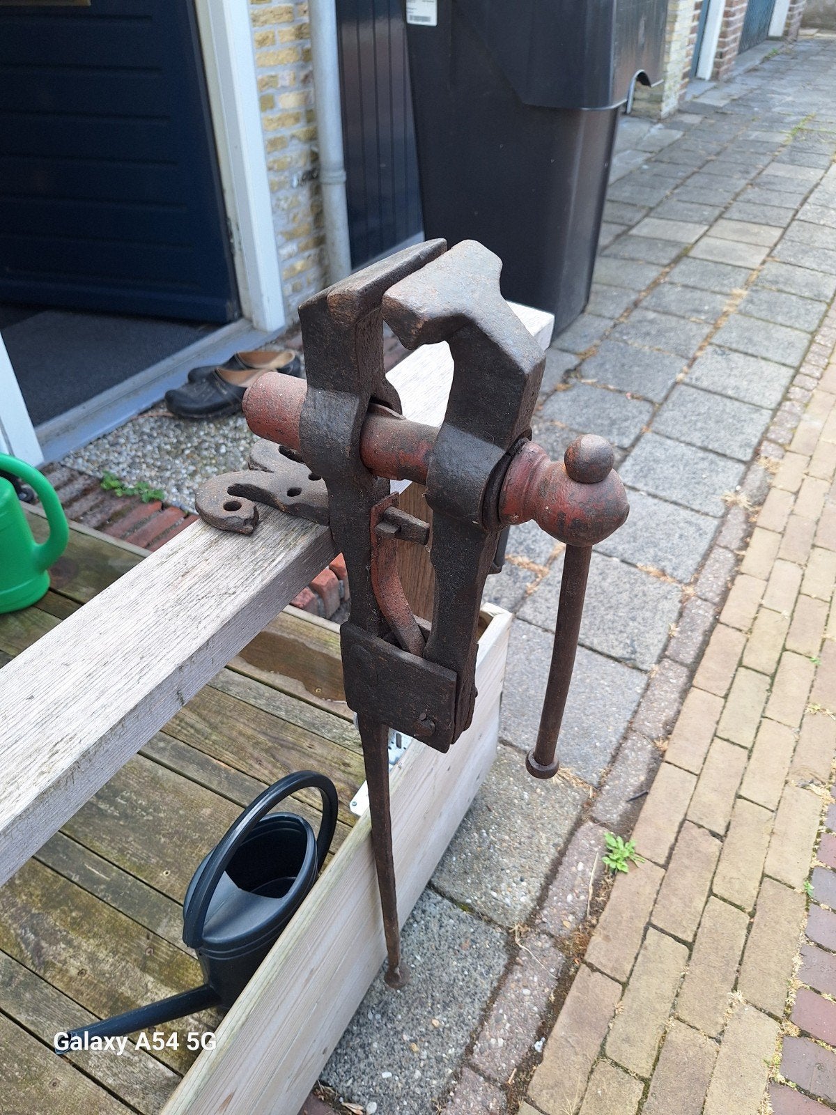 Oude werkbank bankschroef - Vintage bankschroef, Ophalen