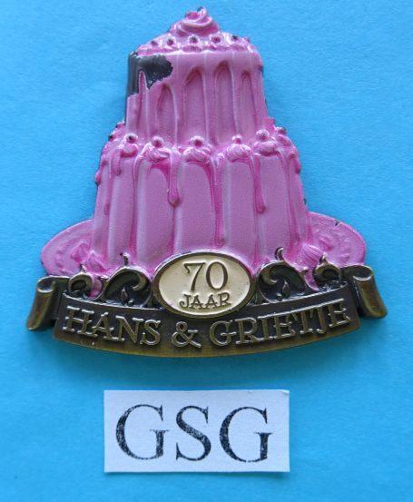 70 jaar Hans & Grietje nr. EPP488-02, Ophalen, Zo goed als nieuw, Button of Speldje
