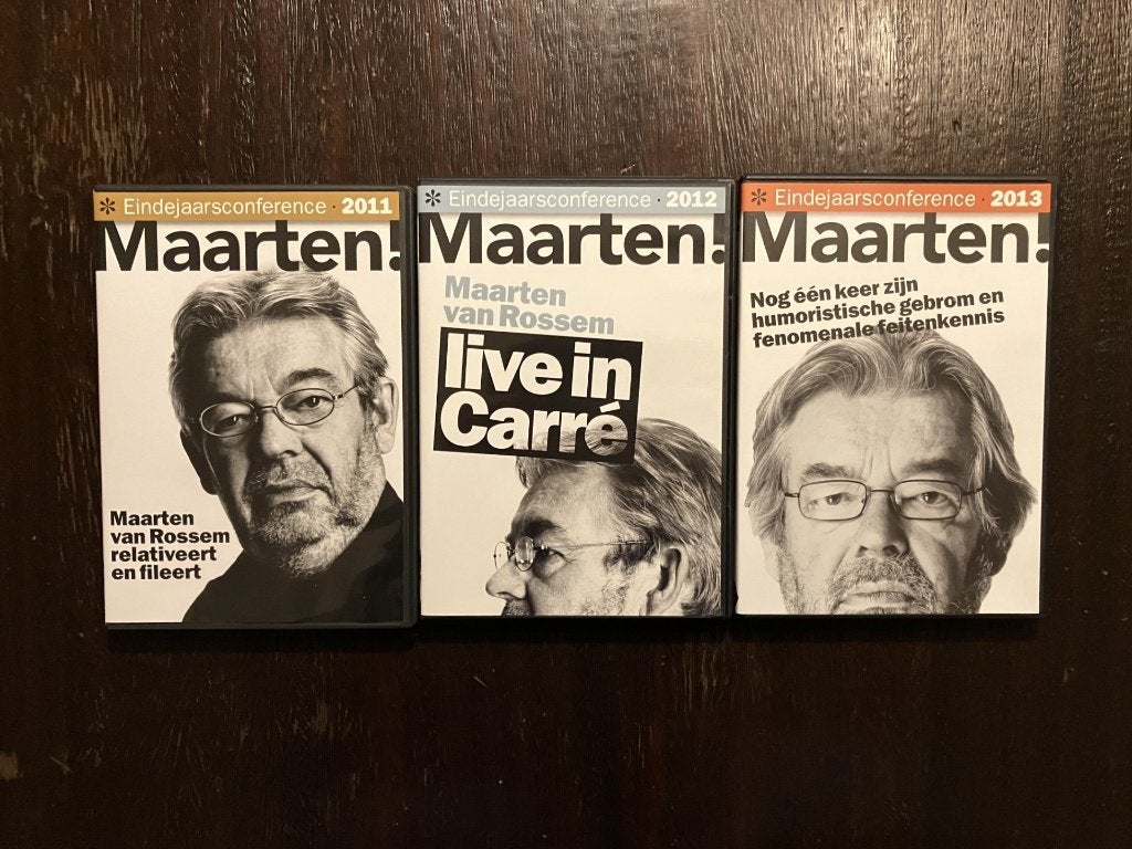 Dvd's eindejaarsconferences Maarten van Rossem, Alle leeftijden, Ophalen of Verzenden, Zo goed als nieuw, Politiek of Geschiedenis