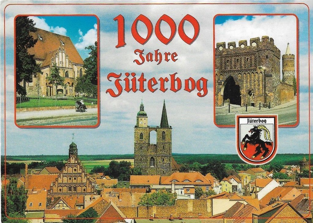 Jüterbog (Duitsland)	1000 jaar	3-luik	Nicolaikerk, Verzamelen, Verzenden, 1980 tot heden, Gelopen, Duitsland