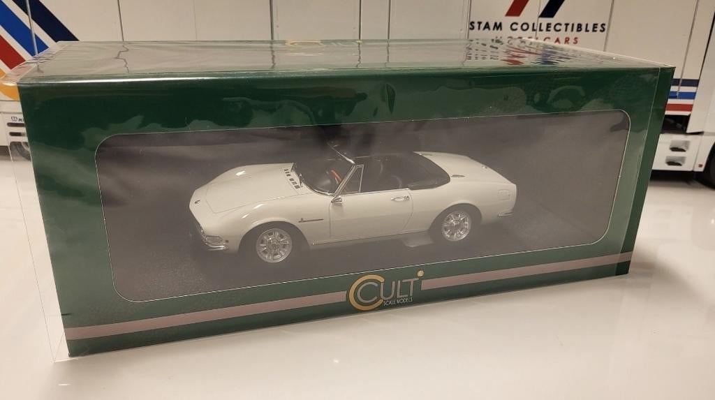 Cult Scale Models Fiat Dino Spyder White - 1966, Overige merken, Auto, Ophalen of Verzenden, Zo goed als nieuw