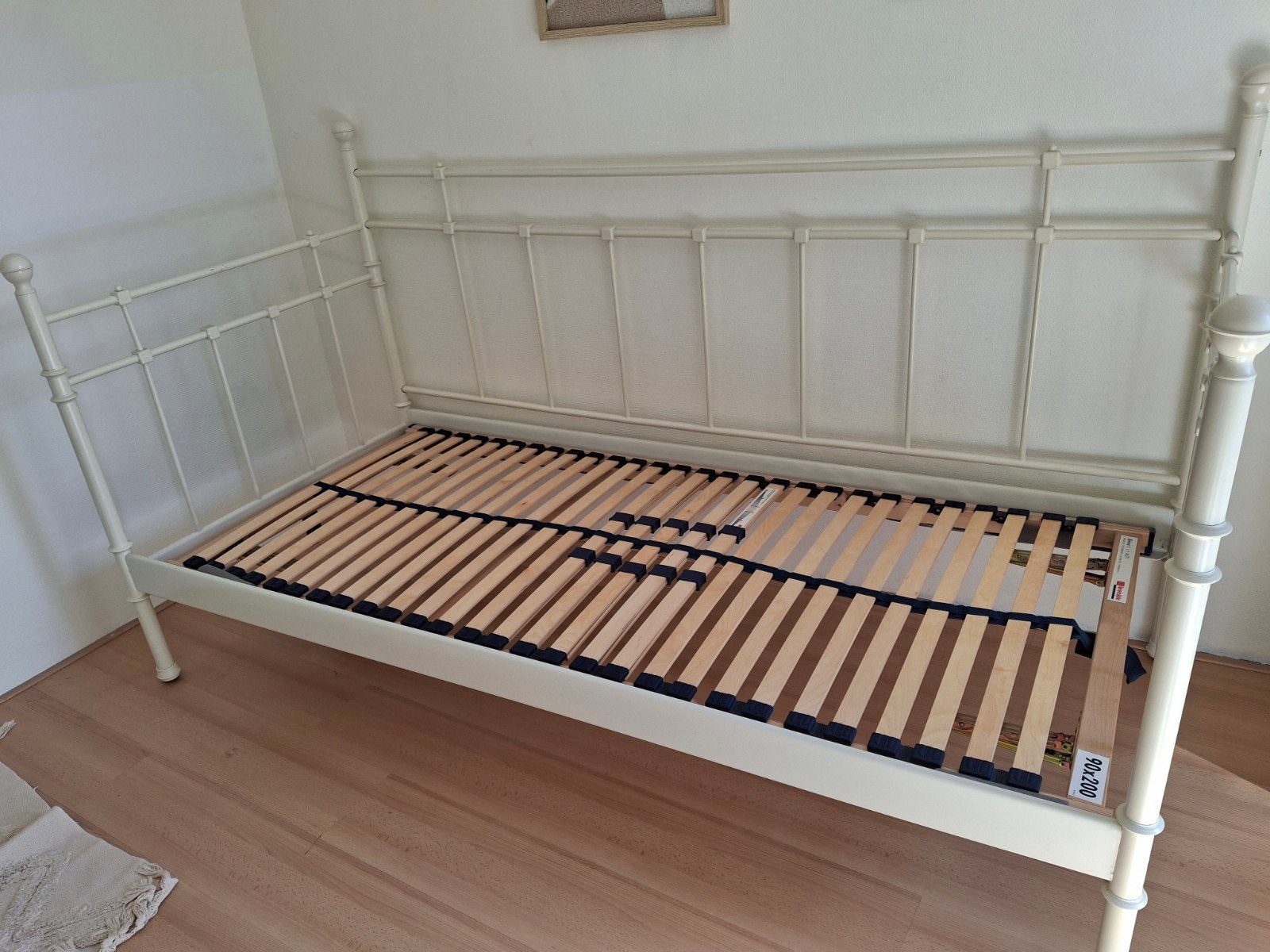 Ikea Stalenbed 90x200 - In goede staat, Huis en Inrichting, Ophalen, 90 cm, Eenpersoons, Wit