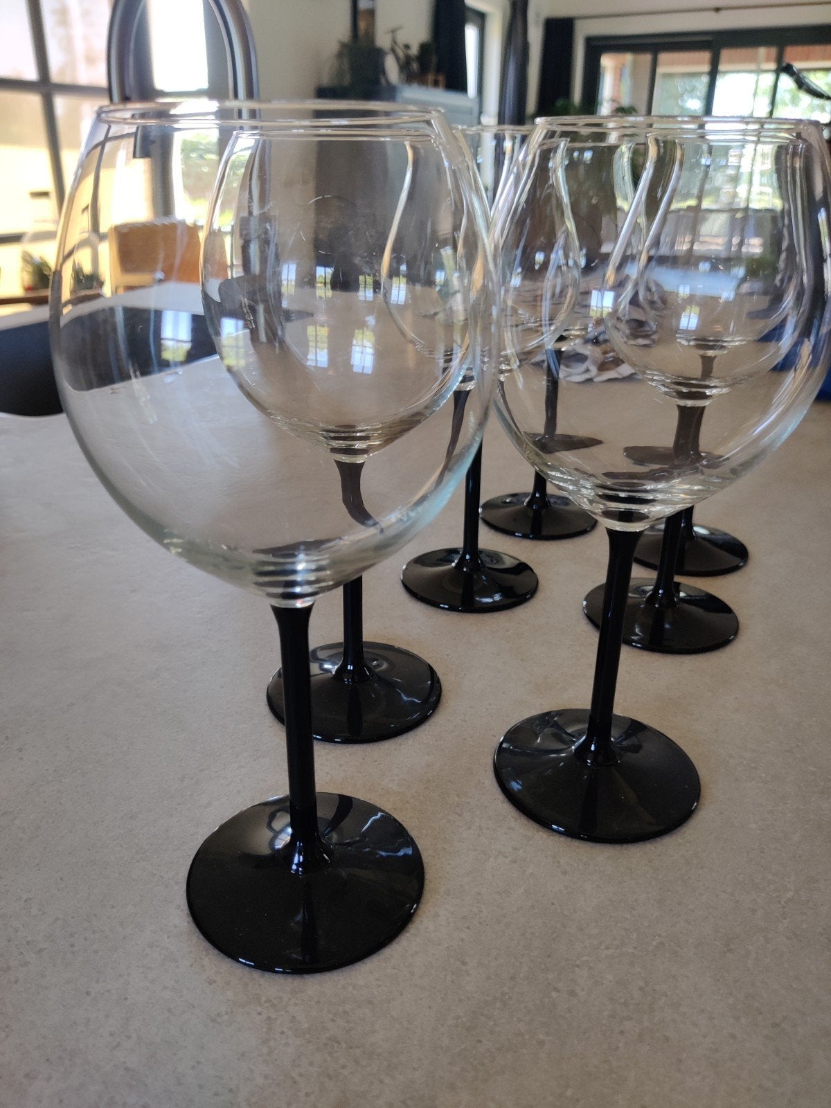 Royal Leerdam: 4 wijnglazen en 3 gin tonic glazen, Ophalen, Zo goed als nieuw, Glas, Glas of Glazen