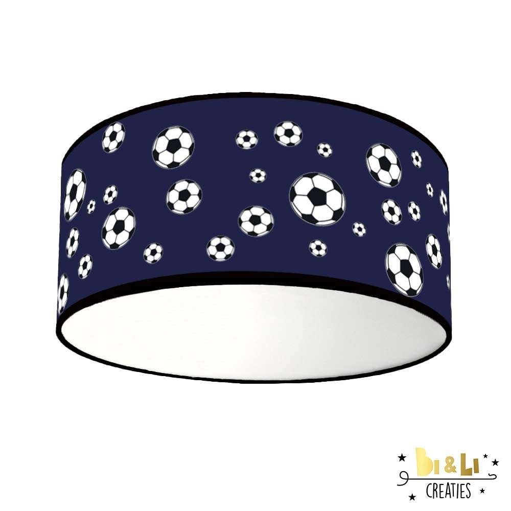 Plafondlamp Voetbal Donkerblauw Little Dreamzzz, Bi & Li Creaties, Nieuw, Ophalen of Verzenden, Bilicreaties@gmail.com