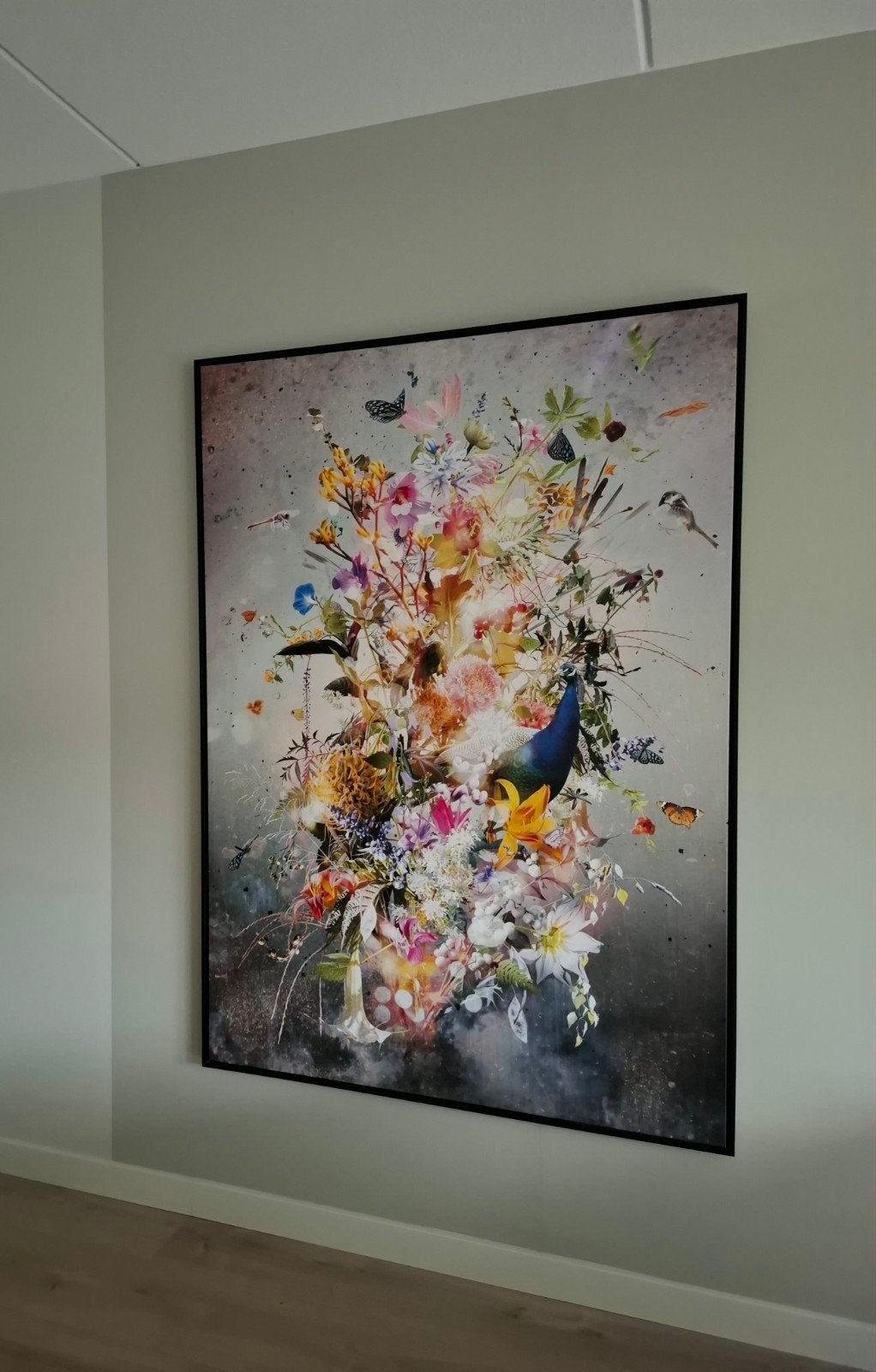 Jesper Krijgsman – The Beacon – 170 x 120 cm – zwarte lijst, Antiek en Kunst, Kunst | Schilderijen | Abstract, Ophalen