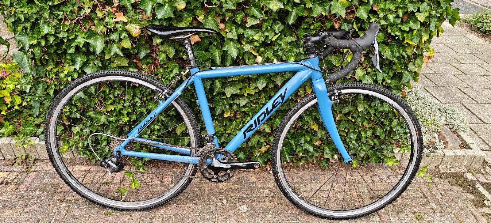 Ridley Cyclocross Fiets maat 50 - Lichtblauw, 28 inch, Gebruikt, Velgrem, Aluminium