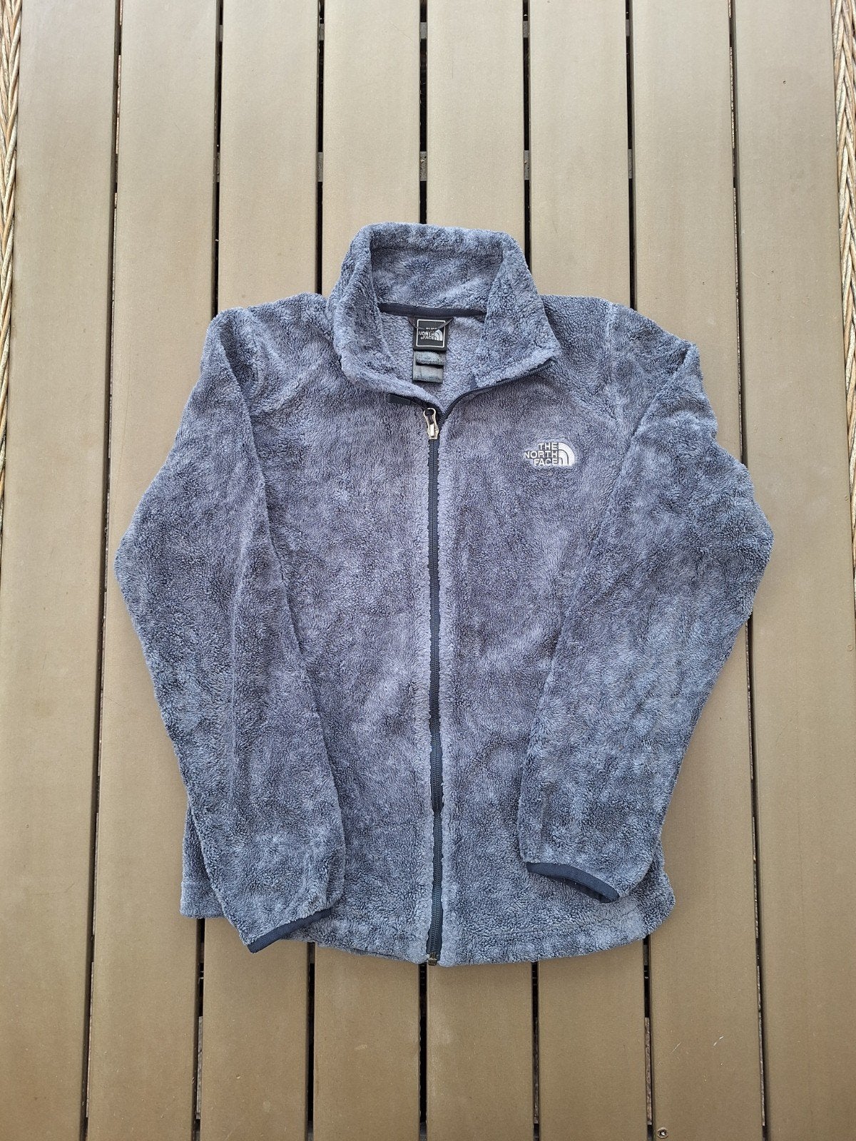 The North Face Fleece Vest XS Grijs Blauw met Gat, Kleding | Dames, Ophalen of Verzenden, The North Face, Maat 34 (XS) of kleiner