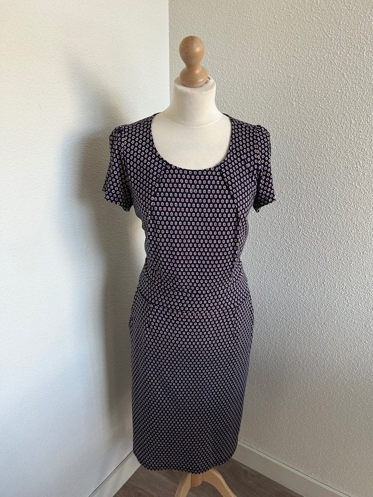 King Louie maat L retro mona jurk 1833, Kleding | Dames, Jurken, Blauw, Maat 42/44 (L), Ophalen of Verzenden, Zo goed als nieuw