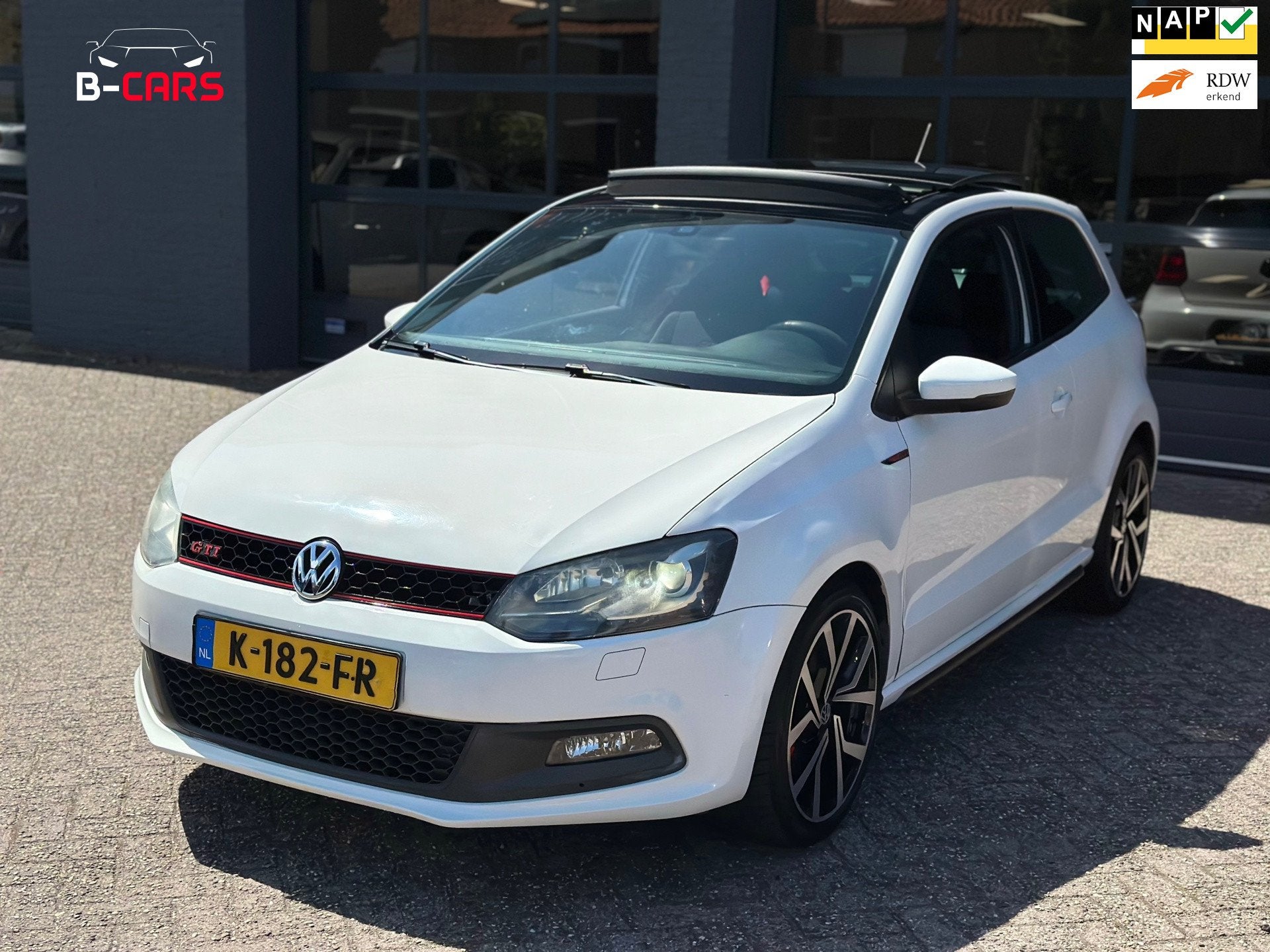 Volkswagen Polo 1.4 TSI GTI Led|Pano|Dsg|StoelVw|Climatronic, Auto's, Euro 5, 4 cilinders, Stoelverwarming, Wit