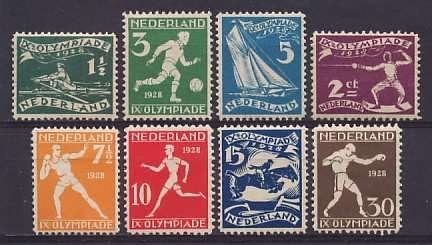 Nederland NVPH nr 212/9 ongebruikt Olympiade Amsterdam 1928, Ophalen of Verzenden, T/m 1940, Postfris