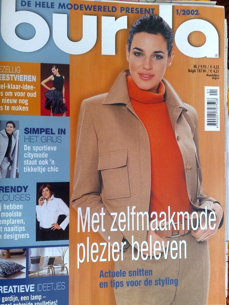 Burda januari nr. 1 / 2002, Hobby en Vrije tijd, Verzenden, Zo goed als nieuw, Vrouw, Burda