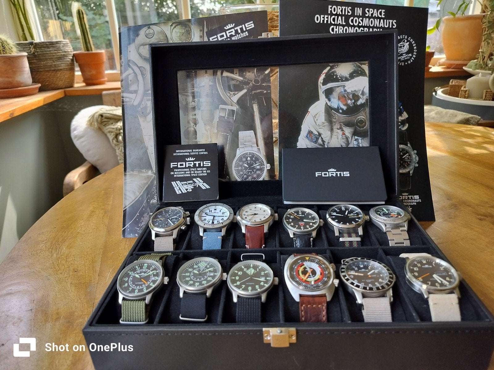 Unieke collectie van bijzondere Fortis horloges, Ophalen of Verzenden, Zo goed als nieuw, Zwart, Android