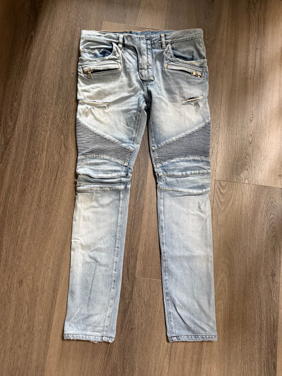 Authentieke Balmain jeans, Ophalen of Verzenden, Gedragen, Blauw, W32 (confectie 46) of kleiner