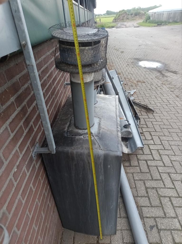 Schoorsteenmantel zink schoorsteen, Doe-het-zelf en Verbouw, Metalen, Ophalen of Verzenden