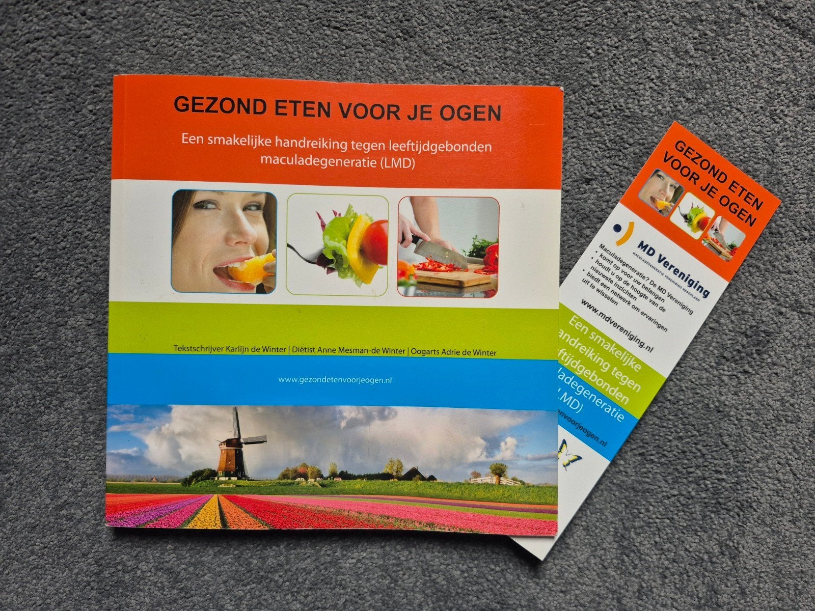Gezond Eten voor je Ogen - Kookboek voor Ooggezondheid, Ophalen of Verzenden, Zo goed als nieuw, Dieet en Voeding, Karlijn de Winter, Anne Mesman-de Winter, Adrie de Winter