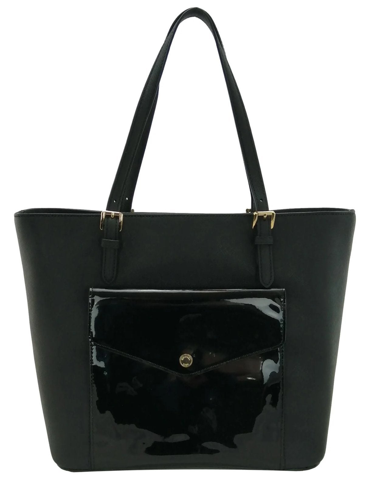 Michael Kors Jet Set Pocket Tote tas, Ophalen of Verzenden, Gebruikt, Zwart, Overige merken