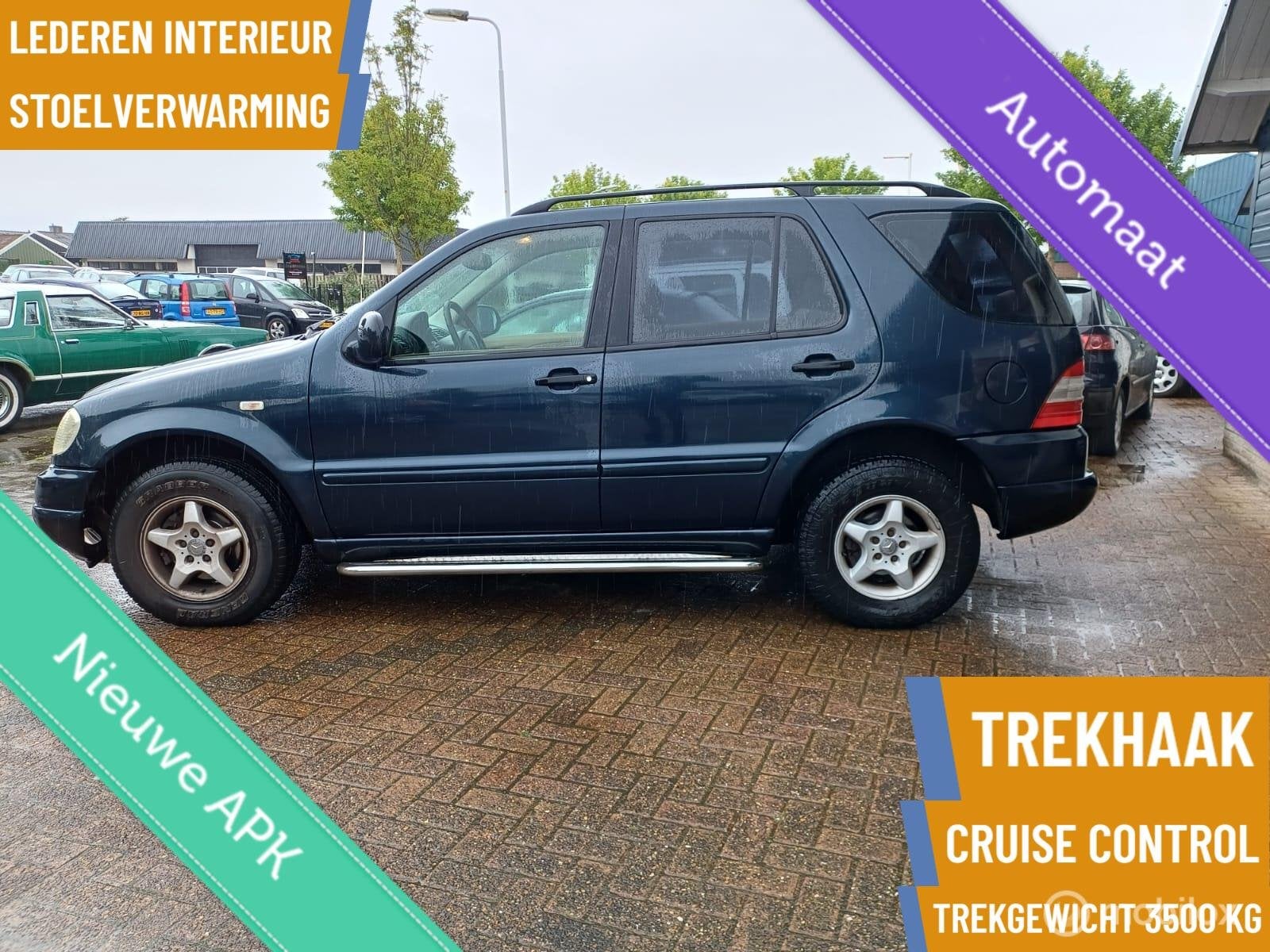 Mercedes M-klasse 320 Garantie, alle inruil mogelijk, Auto's, Gebruikt, Zwart, Bedrijf, Vierwielaandrijving