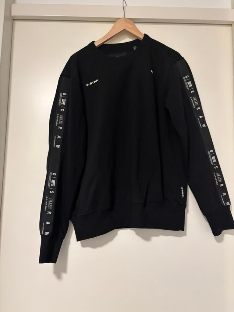 Zwarte trui g-star raw maat l, Kleding | Heren, Truien en Vesten, Ophalen of Verzenden, Zo goed als nieuw, Maat 52/54 (L), Zwart
