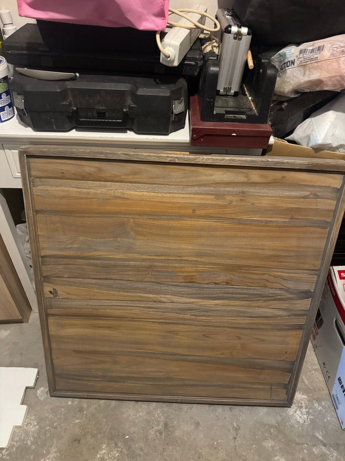 Houten tafel 80x80 zo goed als nieuw, Ophalen, Vierkant, 50 tot 100 cm, Zo goed als nieuw