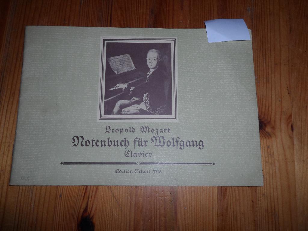 Mozart - notenbuch fur wolfgang, Muziek en Instrumenten, Gebruikt, Klassiek, Ophalen of Verzenden, Artiest of Componist