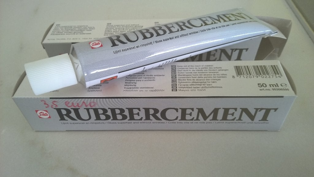 Talens : rubber cement lijm -voor foto & papier, Ophalen of Verzenden, Nieuw, Papier of Karton, Gereedschap of Toebehoren