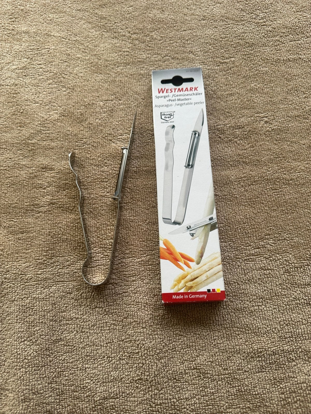 Westmark Spargel-/Gemüseschäler - Peel-Master, Overige typen, Ophalen of Verzenden, Metaal, Overige merken